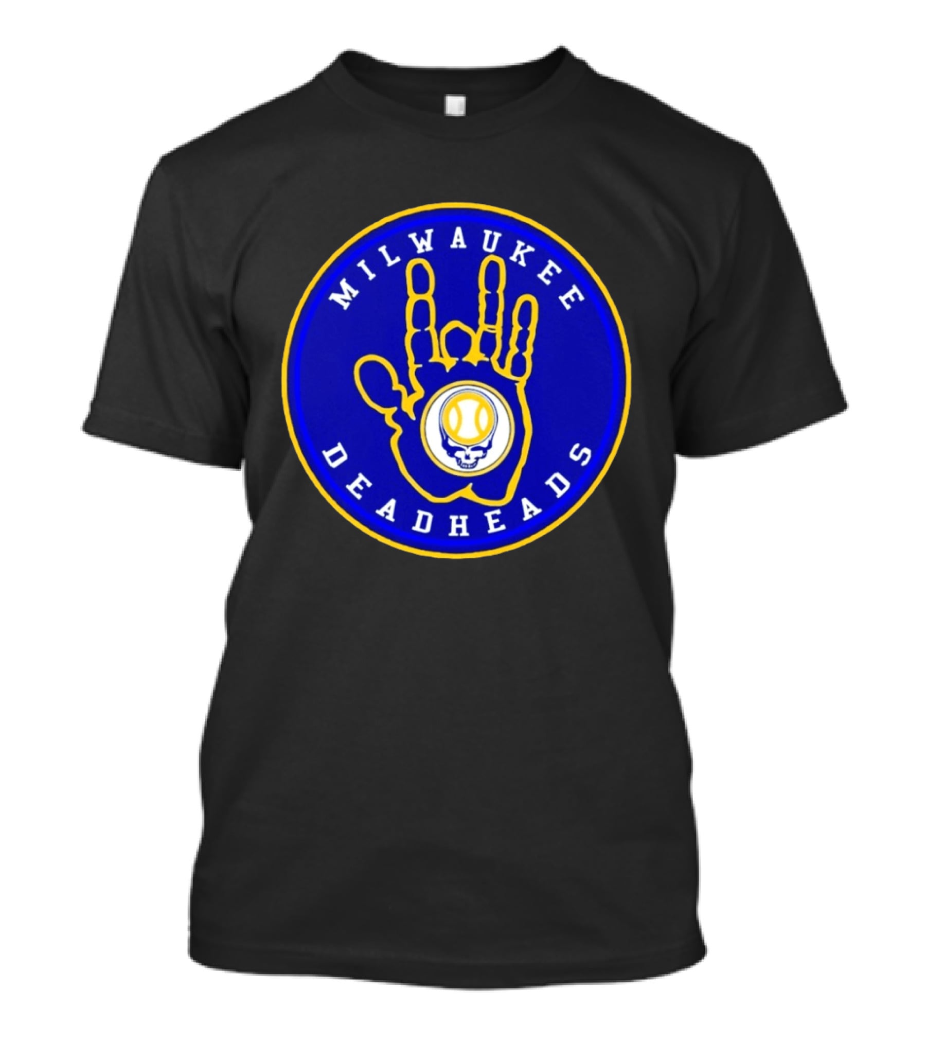 Milwaukee Deadheads Brew Crew Inspired Baseball T-Shirt