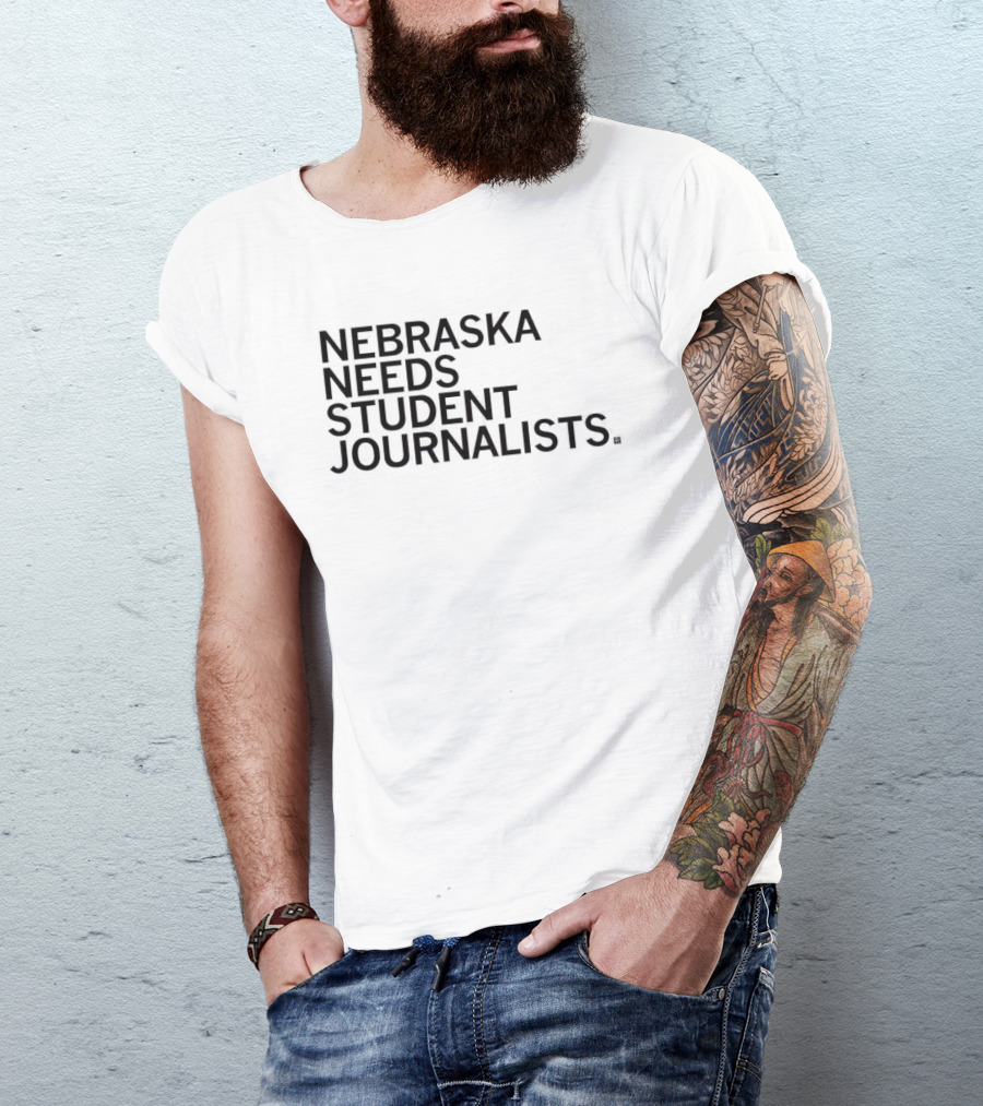 Nebraska Needs Student Journalists Grey T-Shirt
