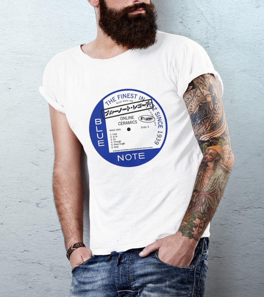 Online Ceramics Blue Note Jazz Collection 1939 Vintage Record T-Shirt
