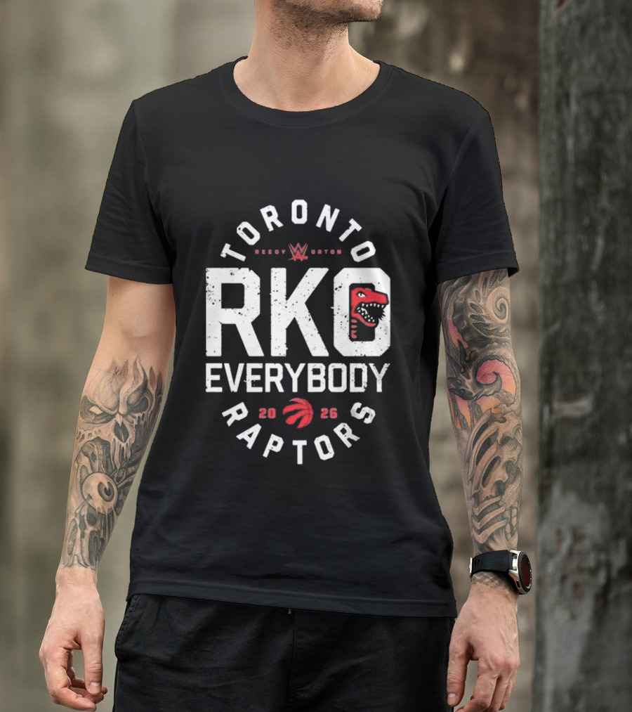 Toronto Raptors RKO Everybody Randy Orton 2026 Collaboration T-Shirt