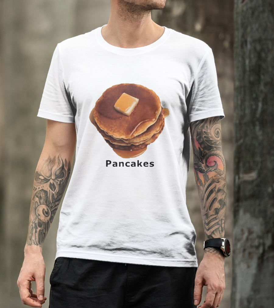 Pancakes Syrup Stack With Butter Topping T-Shirt