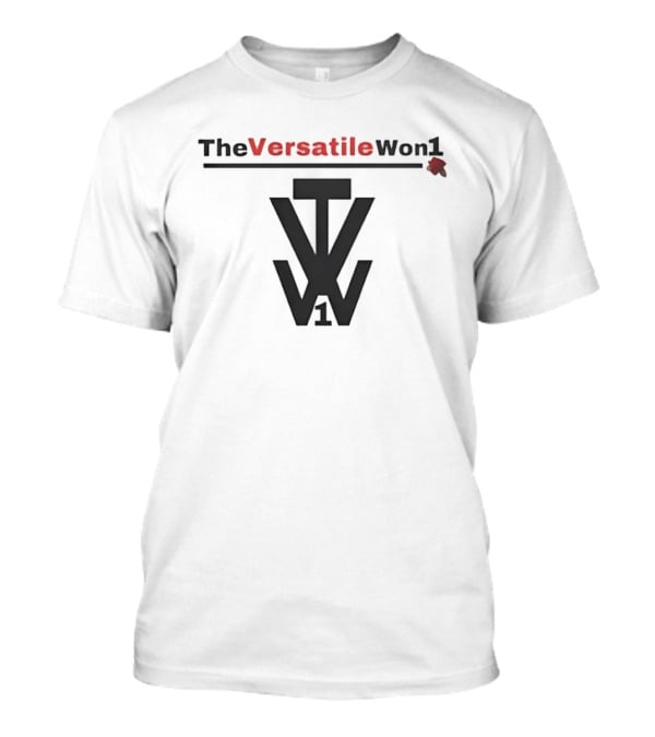 TheVersatileWon1 TW1 Logo Red And Black T-Shirt
