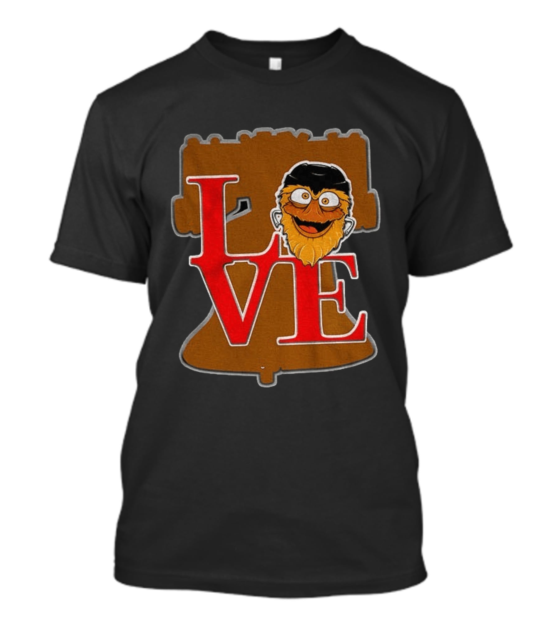 Gritty Love Philadelphia Flyers Liberty Bell NHL 2026 T-Shirt