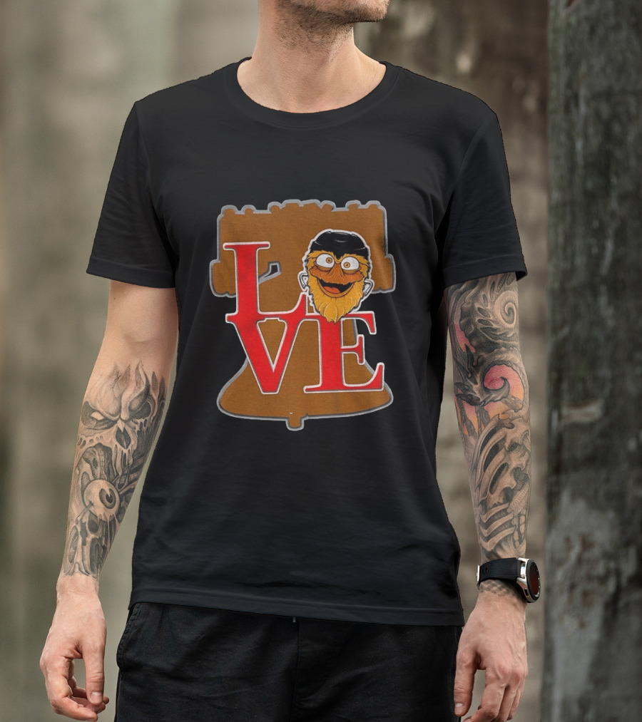 Gritty Love Philadelphia Flyers Liberty Bell NHL 2026 T-Shirt