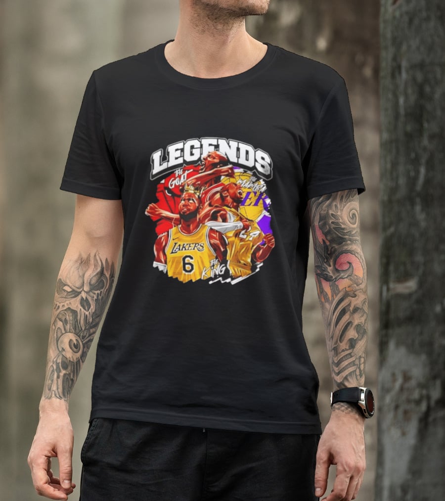 Legends The Goat Mamba King Lakers 24 6 T-Shirt