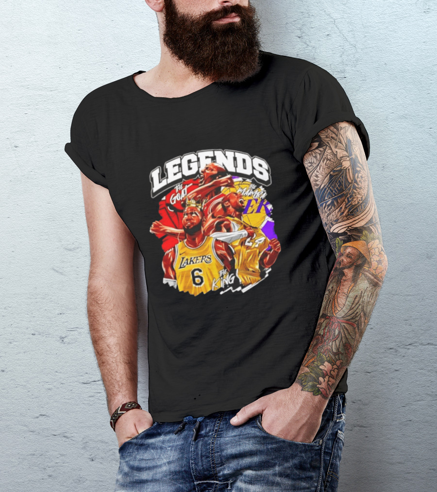 Legends The Goat Mamba King Lakers 24 6 T-Shirt