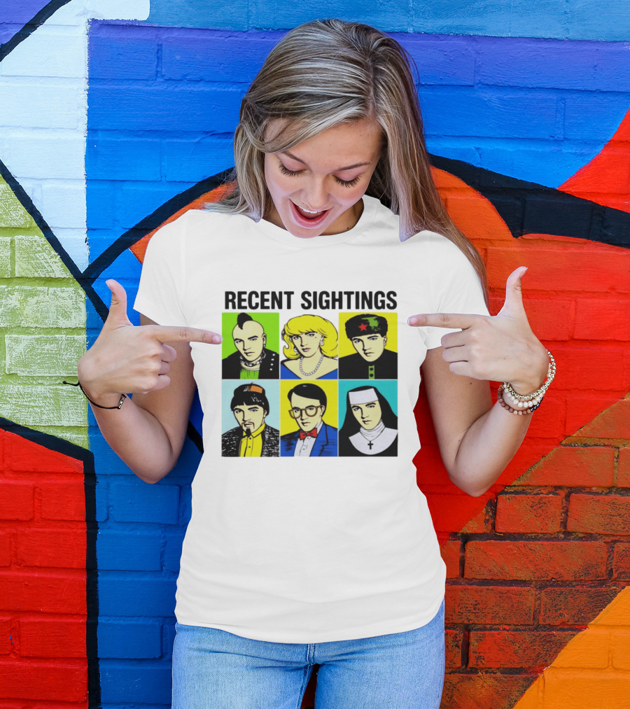 Recent Sightings Pop Art Icon Portraits T-Shirt
