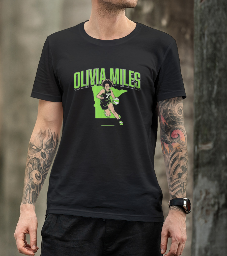 Olivia Miles Minnesota Lynx Basketball Star T-Shirt