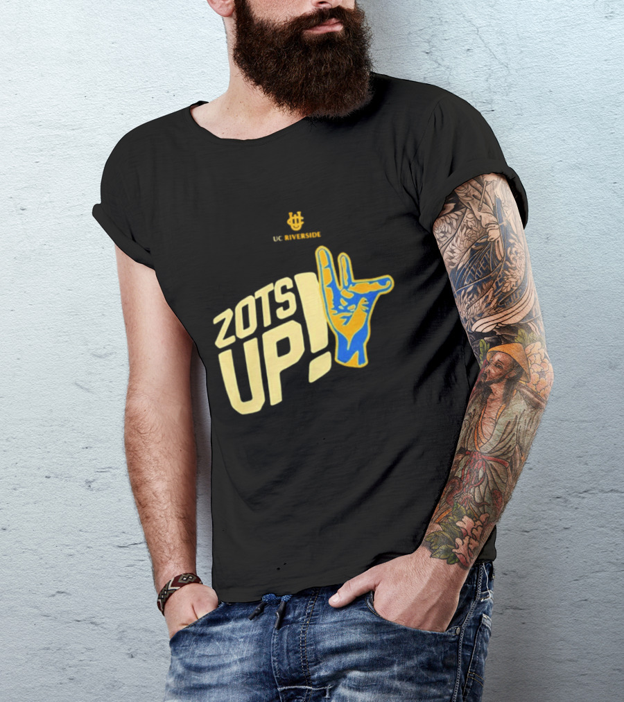 UC Riverside Zot Hand Sign Zots Up T-Shirt