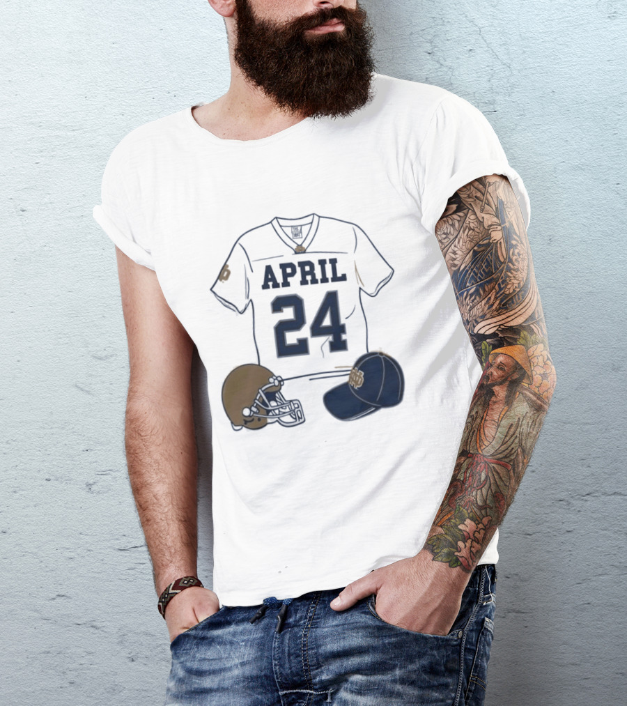 Notre Dame April 24 Football Jersey 2026 T-Shirt