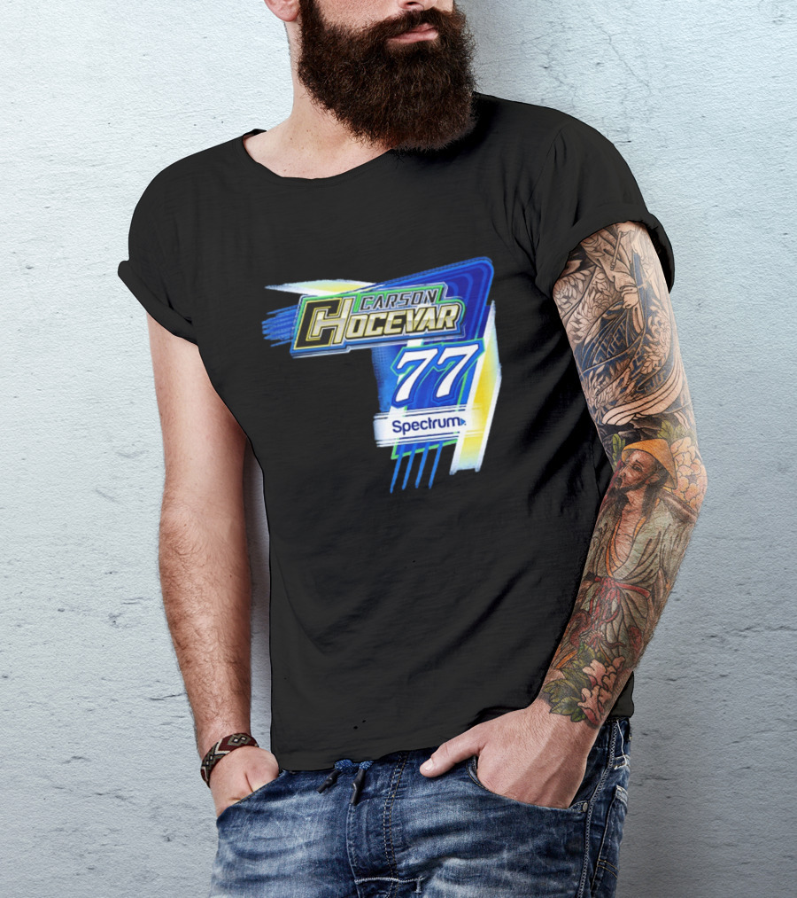 Carson Hocevar #77 Spectrum Racing Nascar T-Shirt