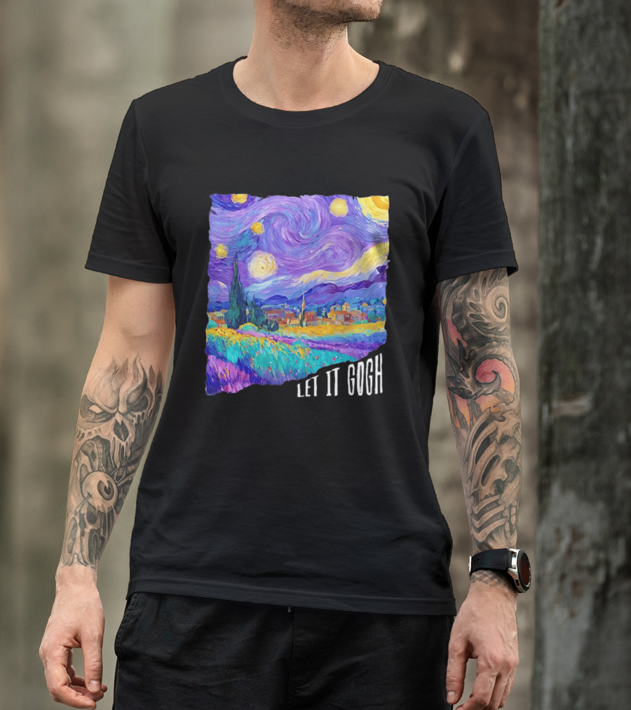 Let It Gogh Starry Night Van Gogh T-Shirt