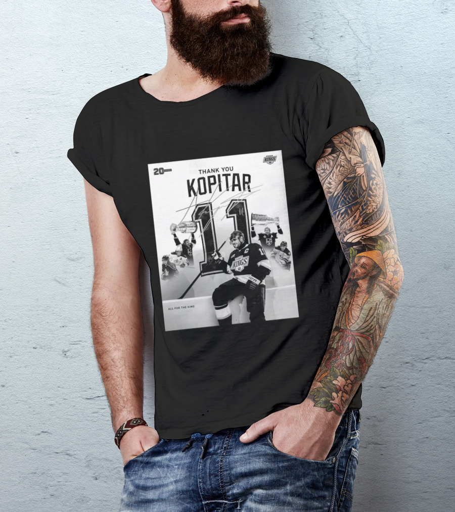 Thank You Kopitar 11 Los Angeles Kings All For The King 20 Seasons T-Shirt