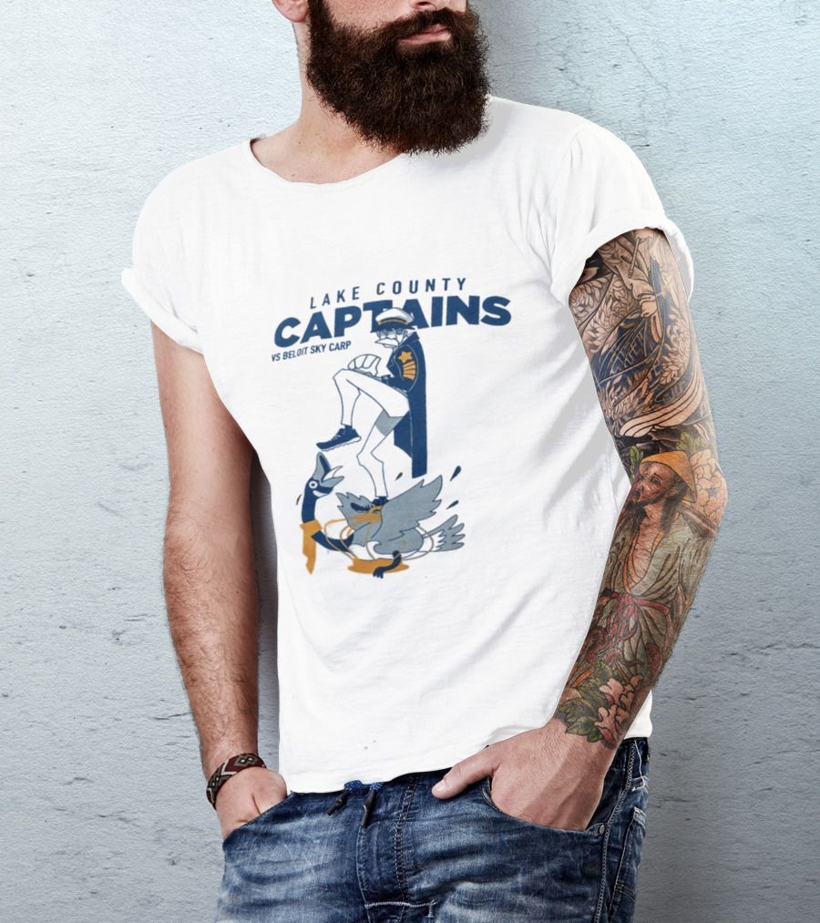 2026 Lake County Captains Vs Beloit Sky Carp Baseball Event T-Shirt