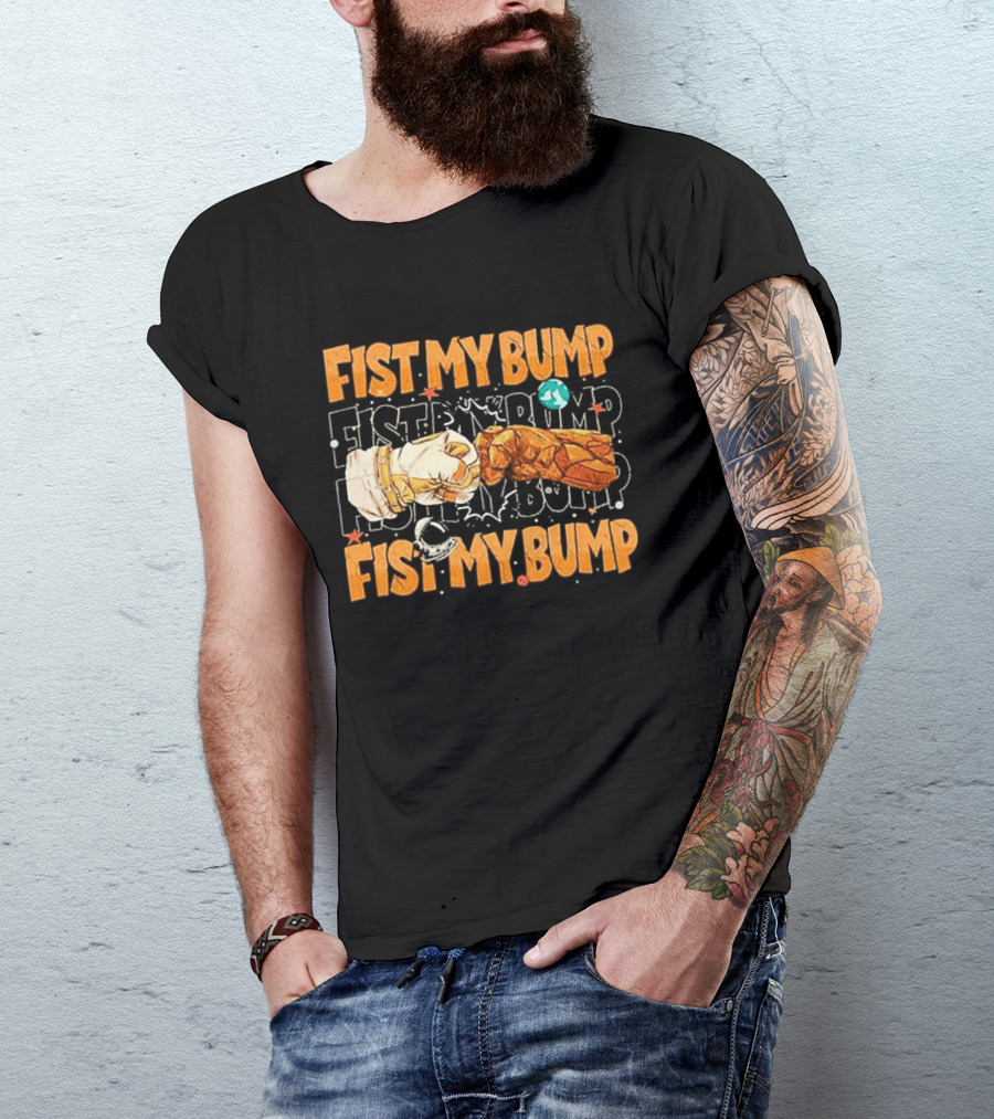 Fist My Bump Grace And Rocky Cartoon Style Fist Bump T-Shirt