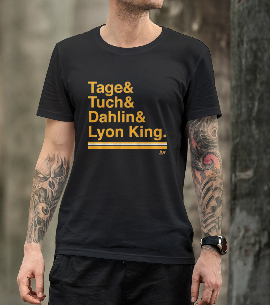 Tage Tuch Dahlin Lyon King Buffalo Hockey Ampersand T-Shirt