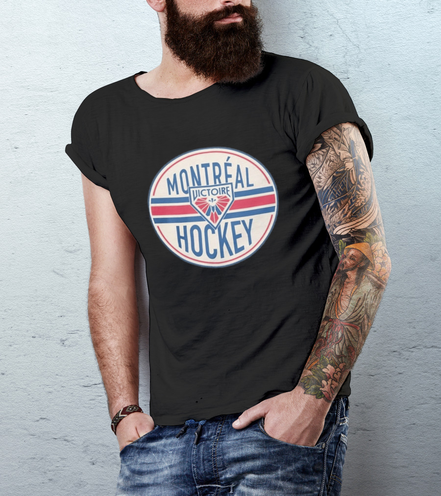 PWHL Shops Montreal Victoire Hockey Stadium Essentials Seal T-Shirt