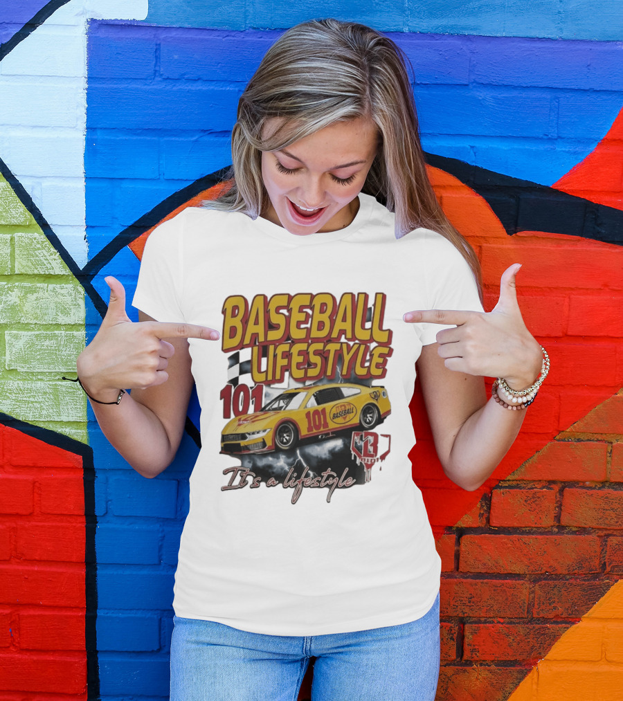 Baseball Lifestyle 101 Racing Car It's A Lifestyle 43RPM T-Shirt