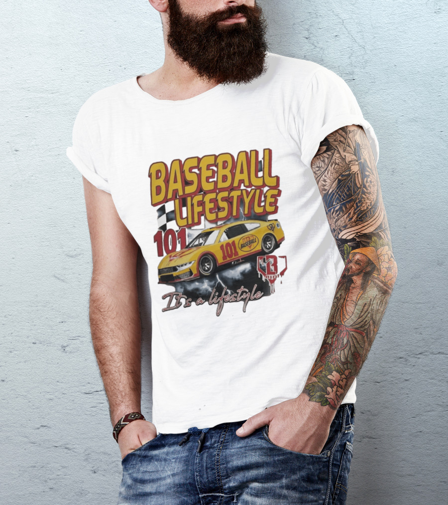 Baseball Lifestyle 101 Racing Car It's A Lifestyle 43RPM T-Shirt