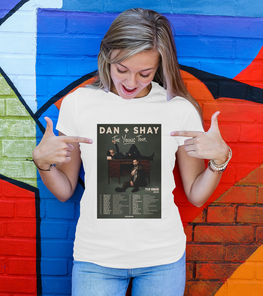 Dan Shay The Young Tour 2026 Tyler Hubbard Josh Ross Live Nation T-Shirt