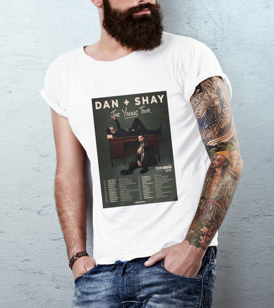 Dan Shay The Young Tour 2026 Tyler Hubbard Josh Ross Live Nation T-Shirt