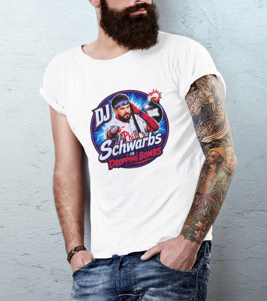 DJ Schwarbs Phillies Dropping Bombs T-Shirt