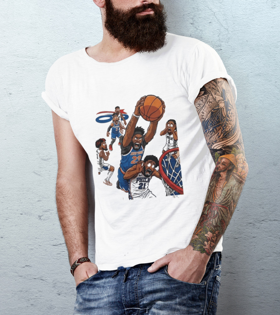 Josh Hart Monster Dunk New York Knicks Basketball Player Epic Slam T-Shirt