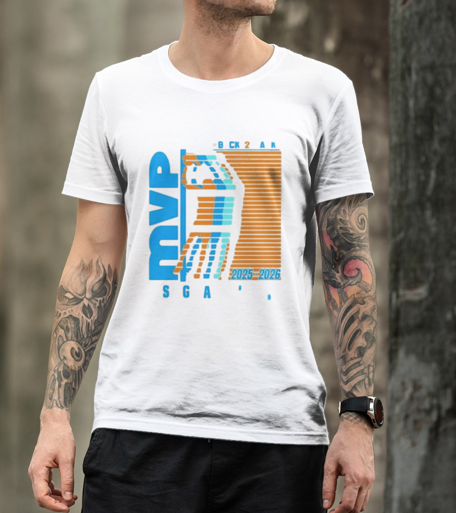 Shai Gilgeous Alexander Back 2 Back MVP 2025 2026 SGA T-Shirt