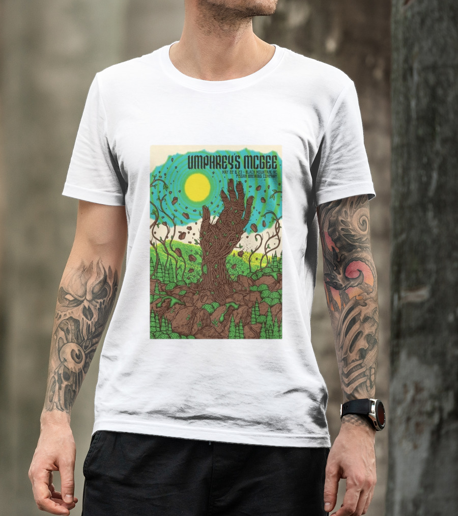 Umphrey's McGee May 22 23 Black Mountain NC Pisgah Brewing Company Tour T-Shirt