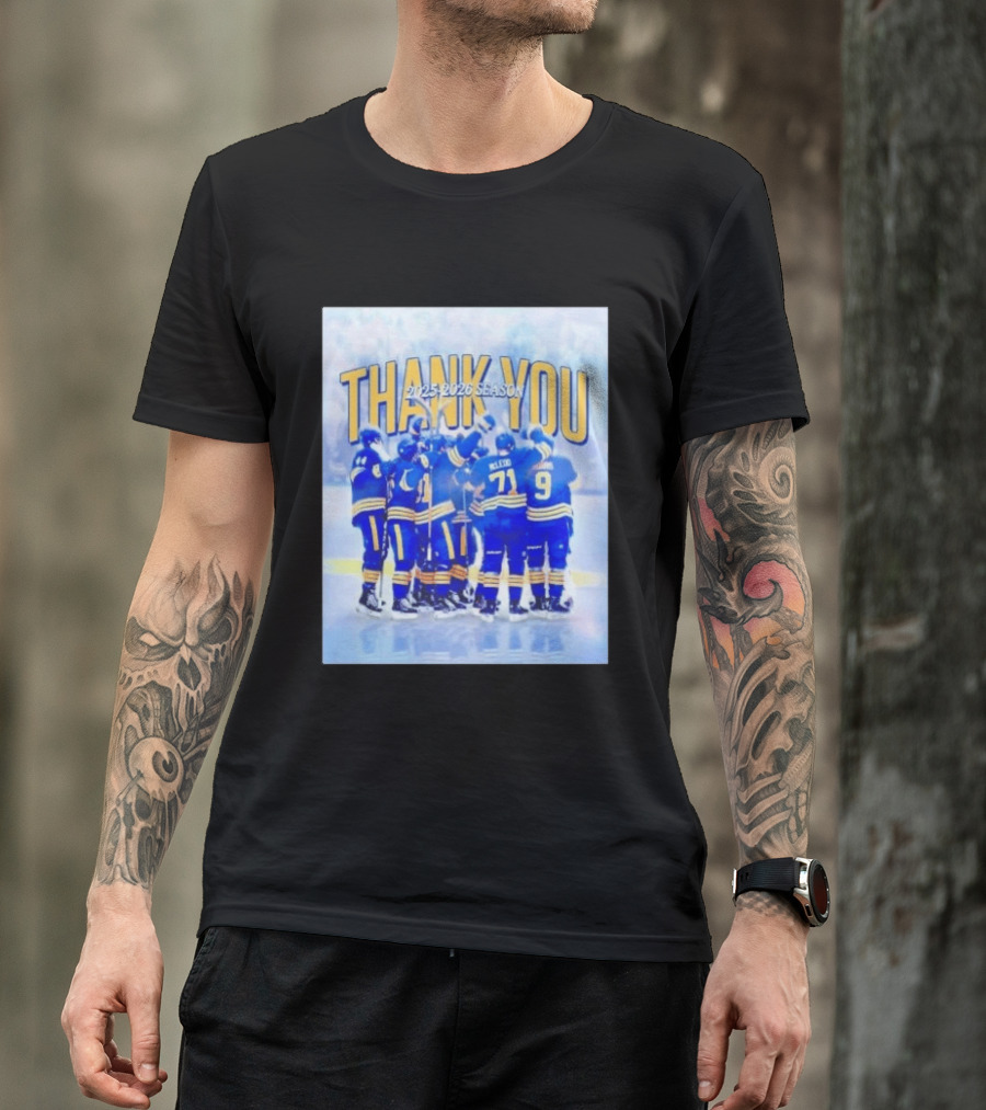 Buffalo Sabres Thank You 2025 2026 Season Players T-Shirt