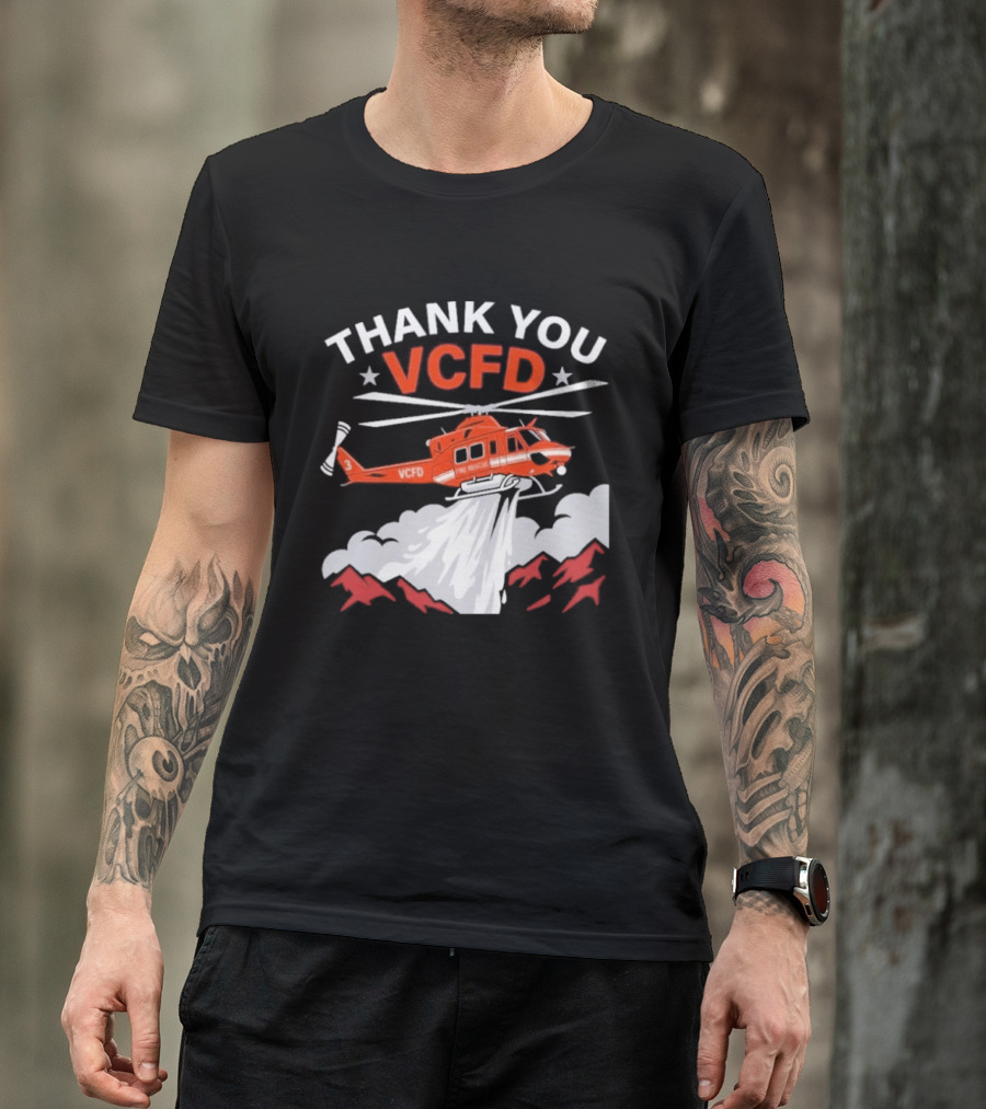Thank You VCFD Helicopter Rescue T-Shirt