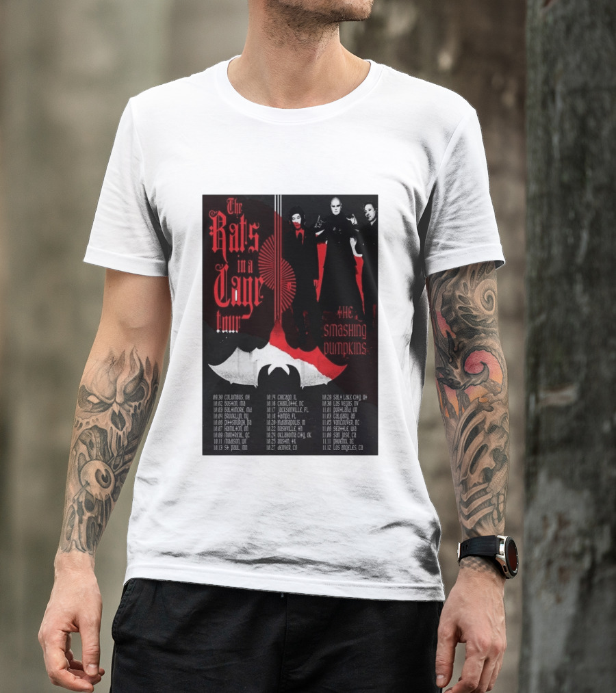 The Smashing Pumpkins Rats In A Cage Tour 2026 T-Shirt