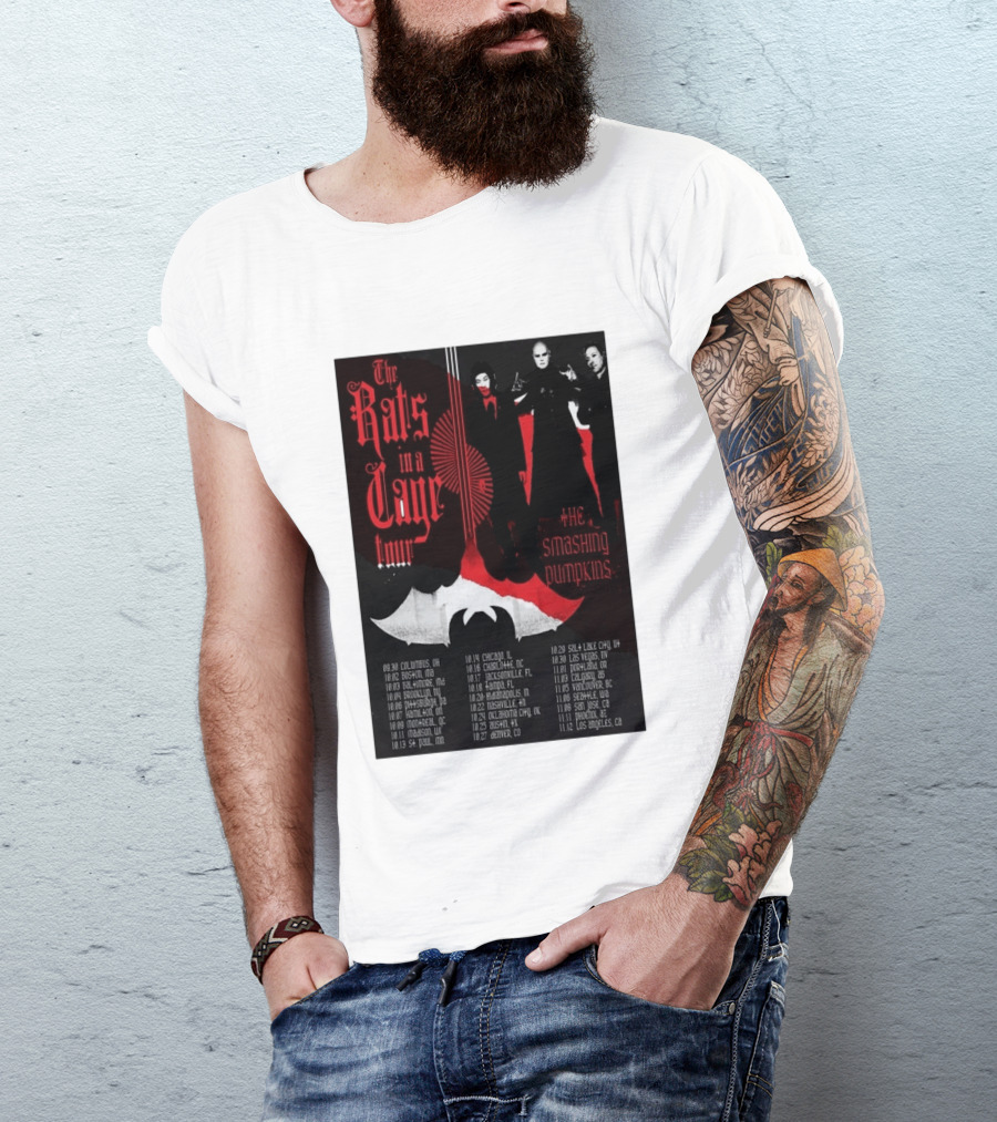 The Smashing Pumpkins Rats In A Cage Tour 2026 T-Shirt