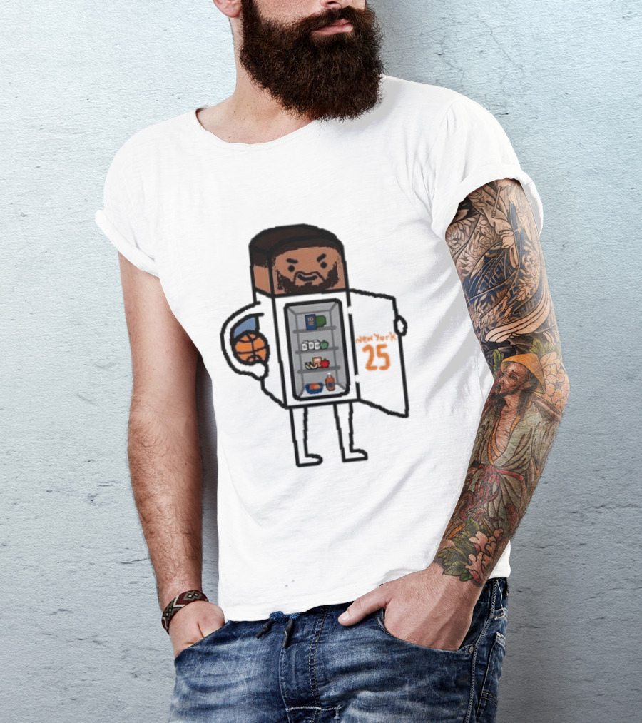 Mikal Bridges Fridge Doodle Knicks Basketball T-Shirt