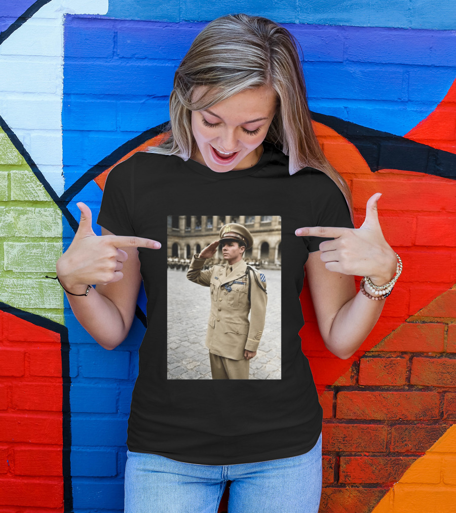 Audie Murphy The Boy Who Wouldn't Die May 28 1971 Plane Crash Hero 45 T-Shirt