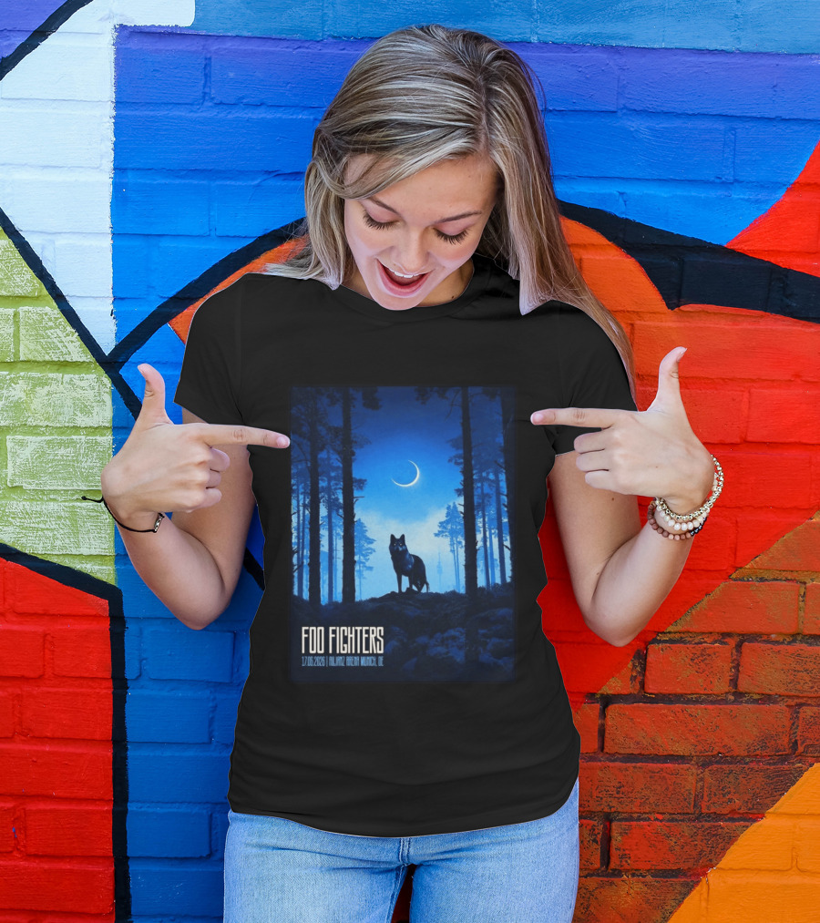 Foo Fighters 17 June 2026 Allianz Arena Munich Germany The Wolf T-Shirt