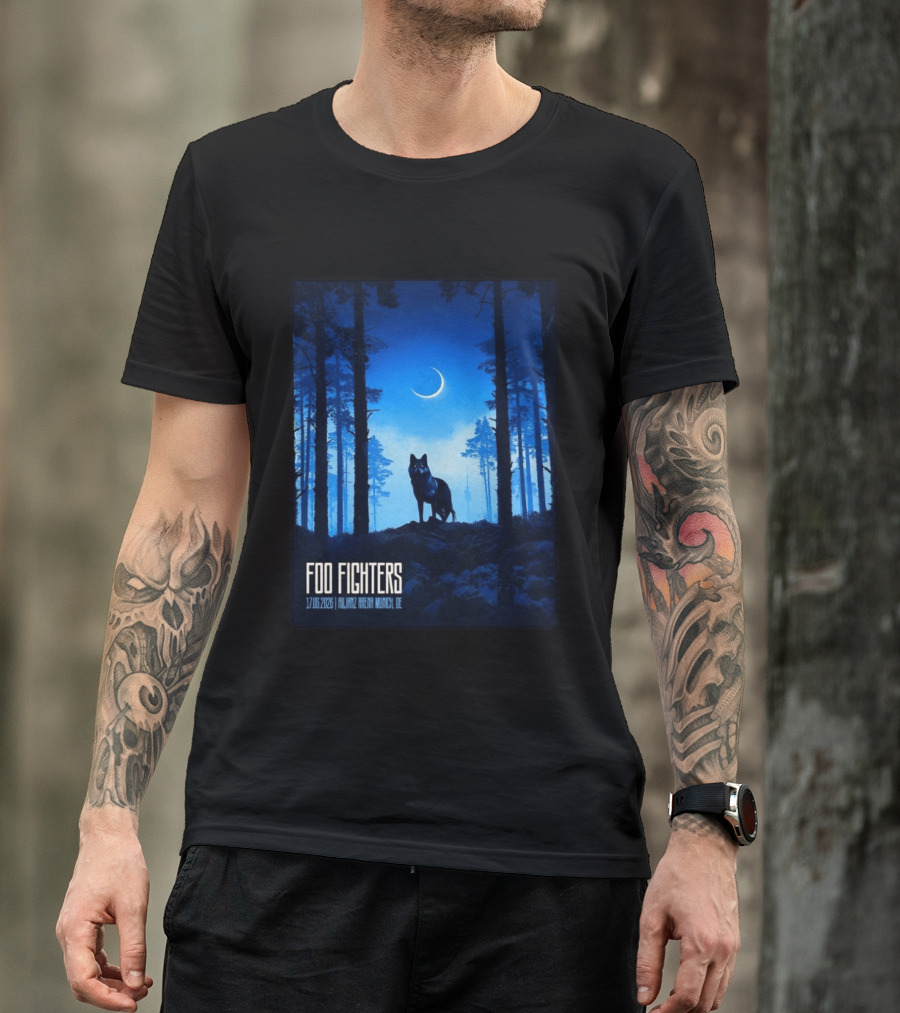 Foo Fighters 17 June 2026 Allianz Arena Munich Germany The Wolf T-Shirt