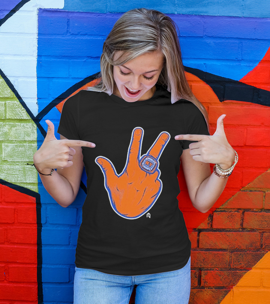World Champion NY Ring Finger Gesture T-Shirt