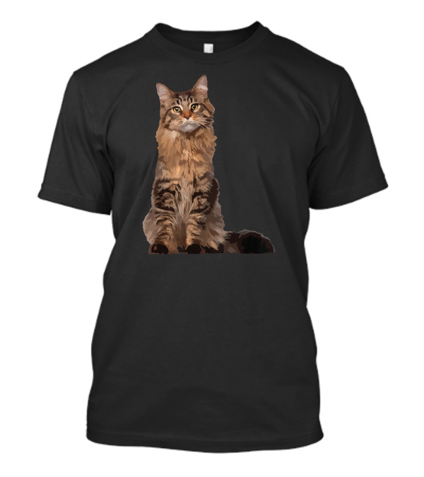 Maine Coon Cat Maine Coon Body Realistic Feline T-Shirt