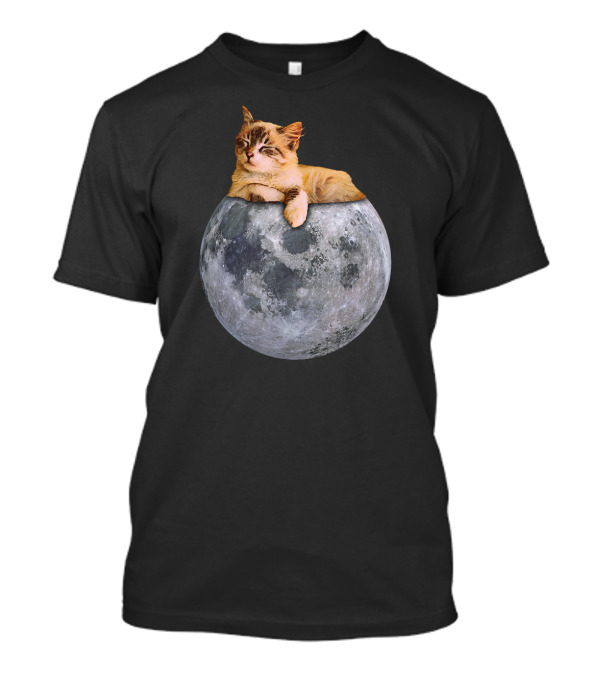 Moon Cat Kitten Lunar Space 50th Anniversary Landing T-Shirt