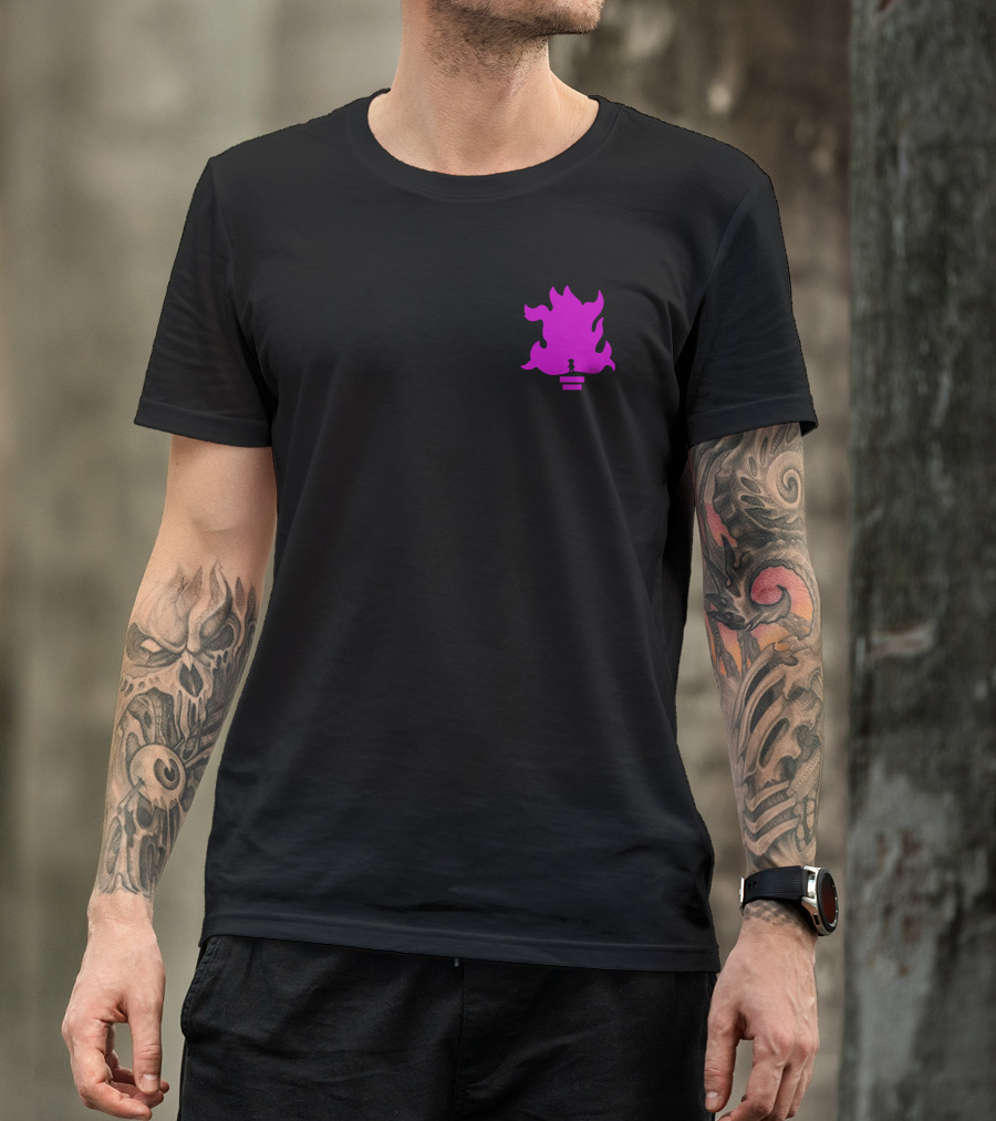 Lil Grian Purple Torch Flame Pixel T-Shirt