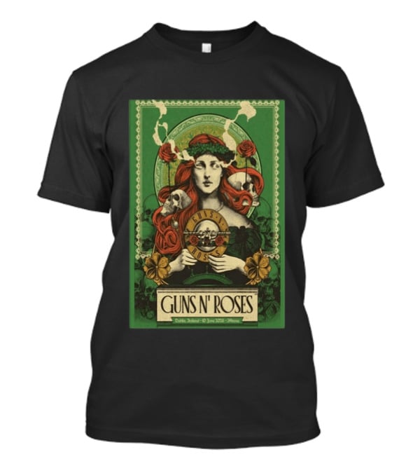Guns N' Roses Dublin Ireland June 10 2026 Athena T-Shirt