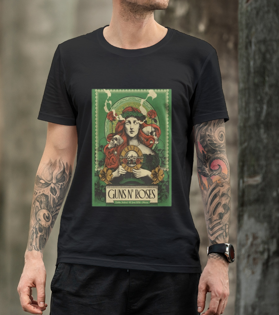 Guns N' Roses Dublin Ireland June 10 2026 Athena T-Shirt