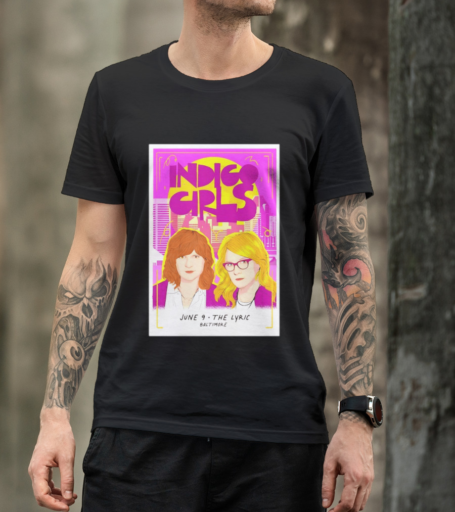 Indigo Girls June 9 The Lyric Baltimore Concert T-Shirt