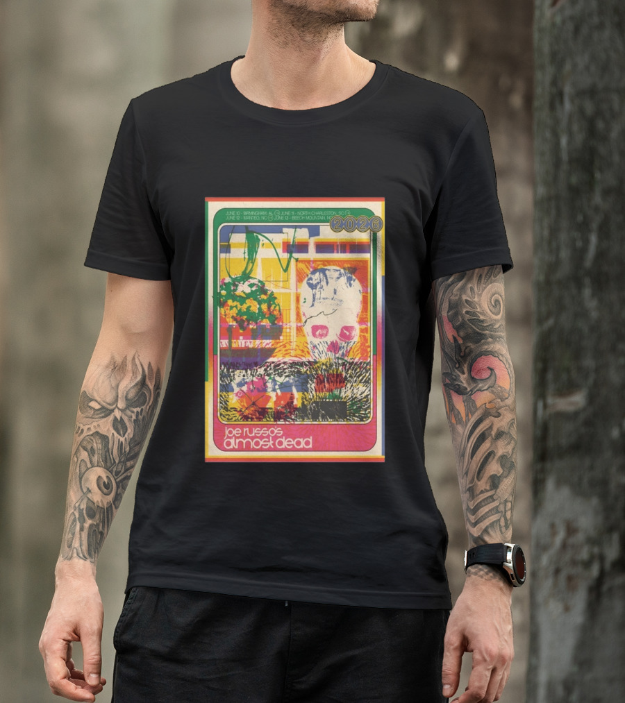 Joe Russo's Almost Dead 2026 Birmingham AL North Charleston SC Manteo NC Beech Mountain Tour T-Shirt