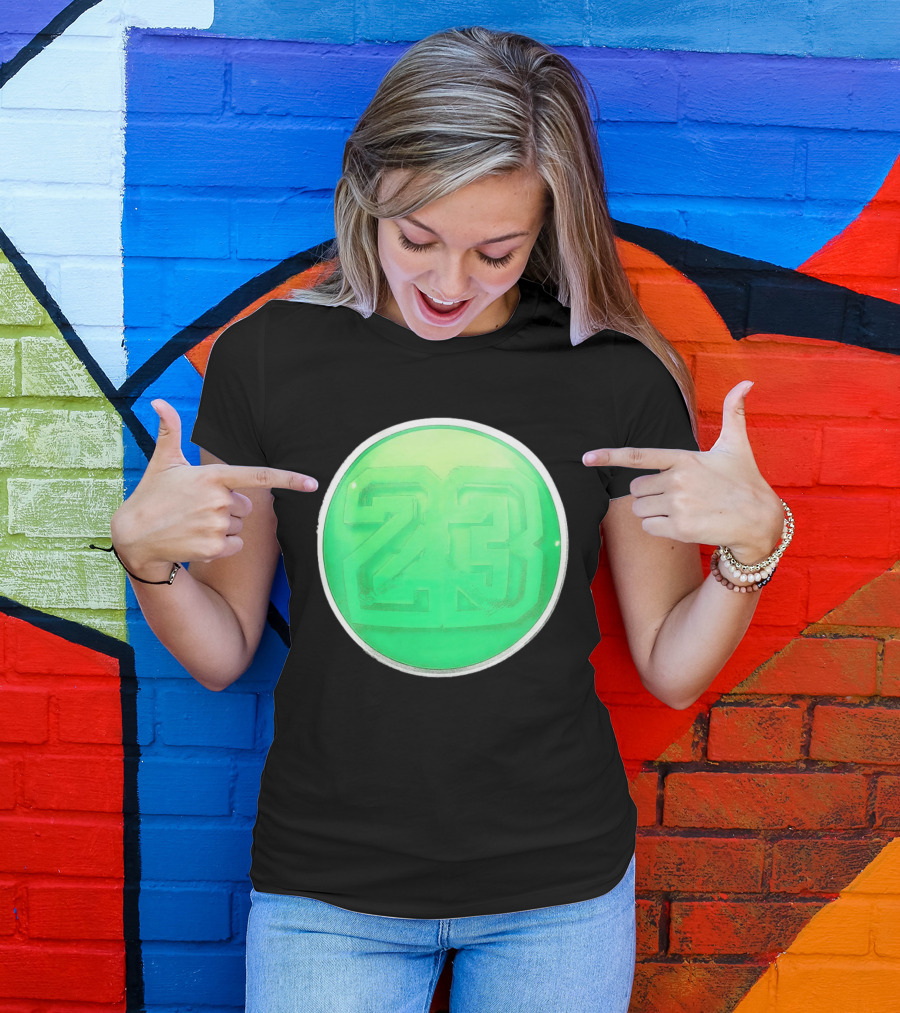 Michael Jordan 23 Green Basketball T-Shirt