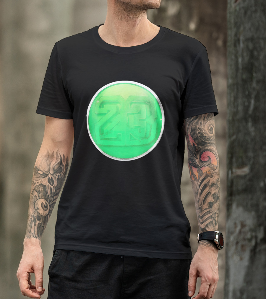 Michael Jordan 23 Green Basketball T-Shirt