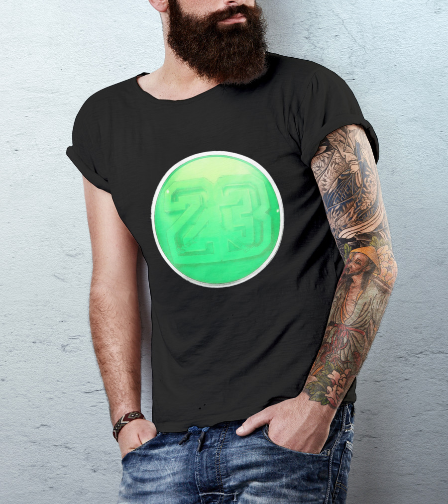Michael Jordan 23 Green Basketball T-Shirt