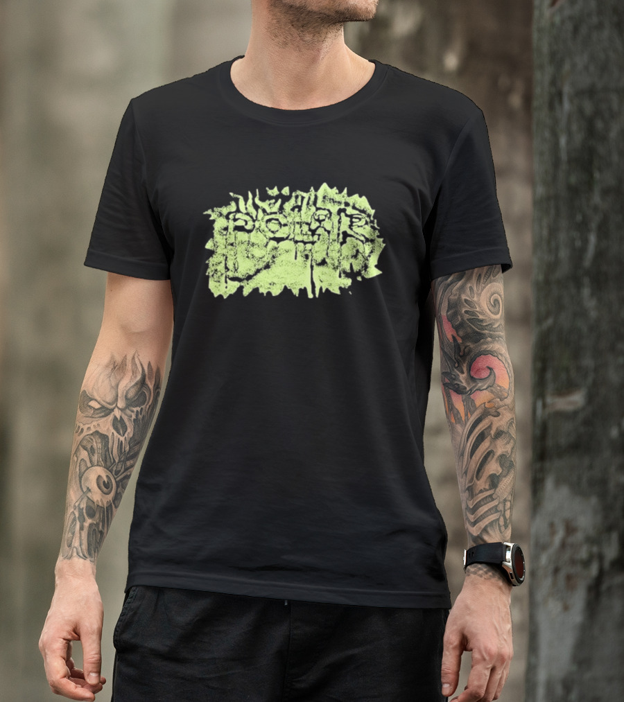 Polar Skate Co Wrinkle Lime Green Distressed T-Shirt