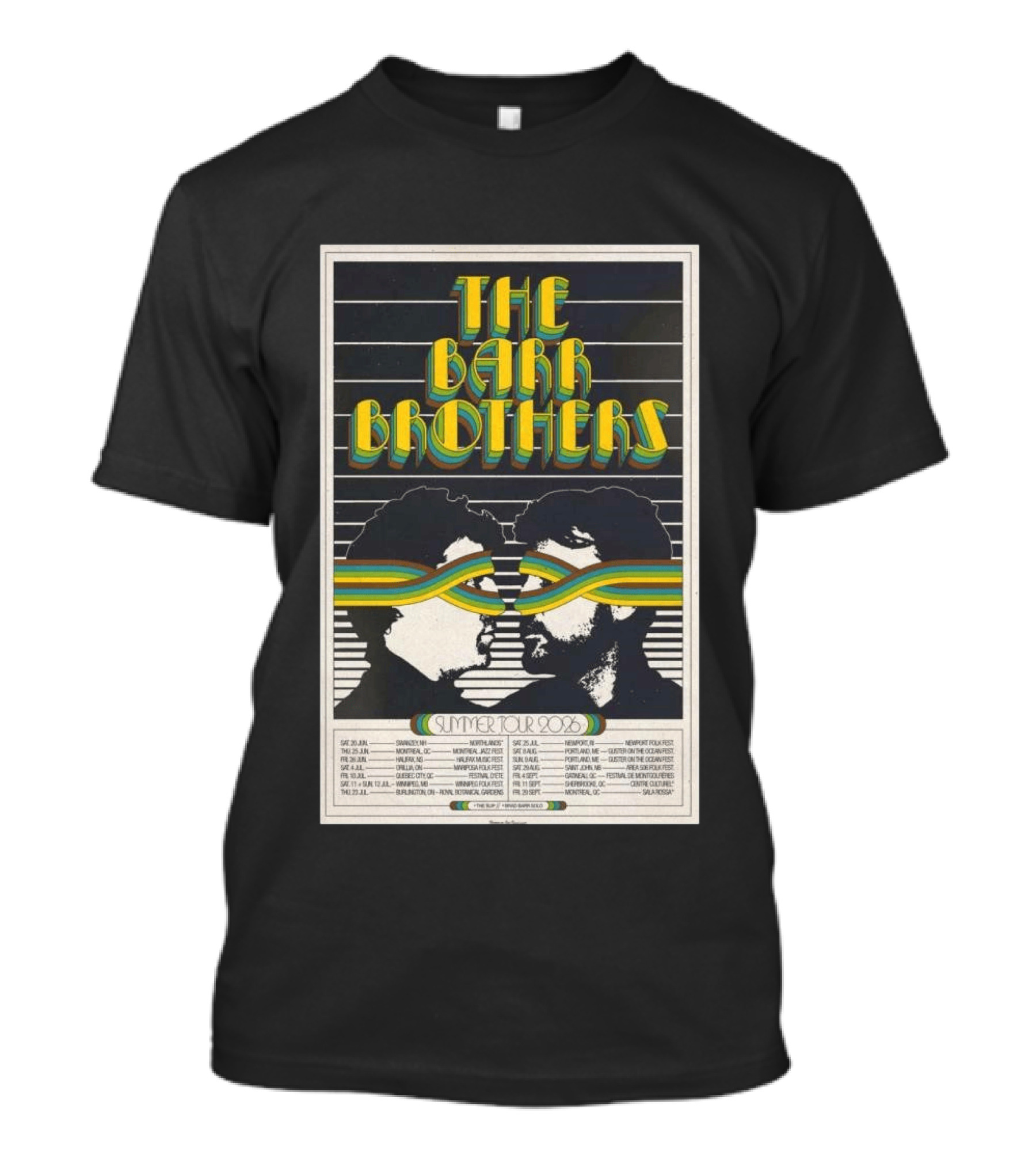The Barr Brothers Summer Tour 2026 Swanzey NH Concert June 20 T-Shirt